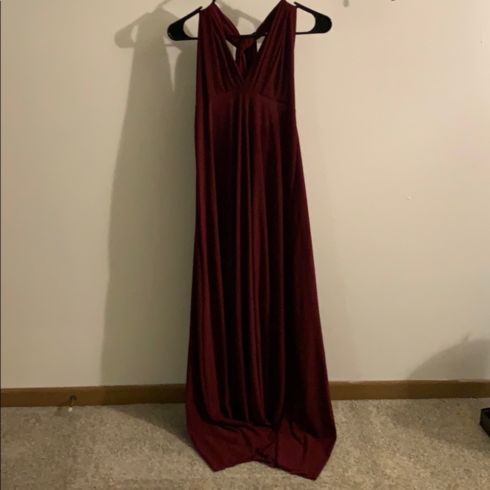 Burgundy/Chardonnay dress